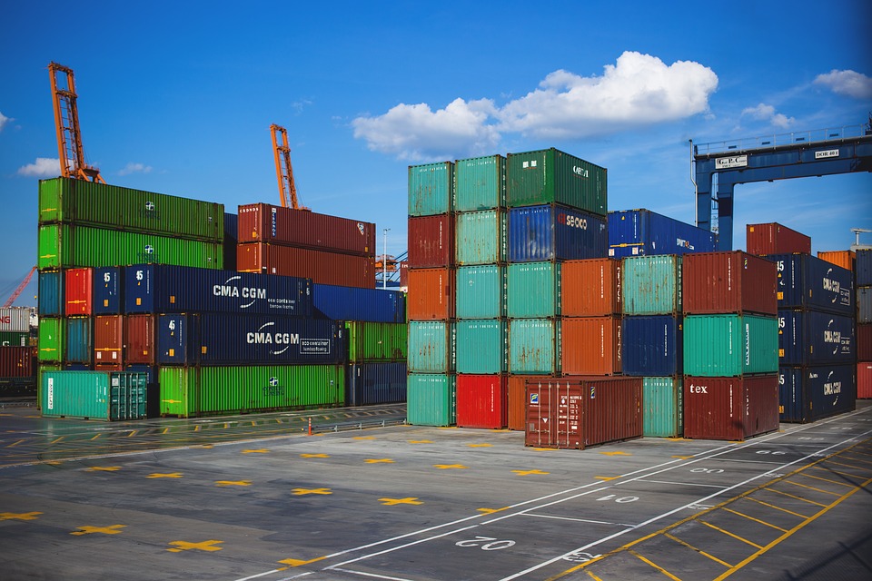 Port, Pier, Cargo Containers, Crate, Export, Freight